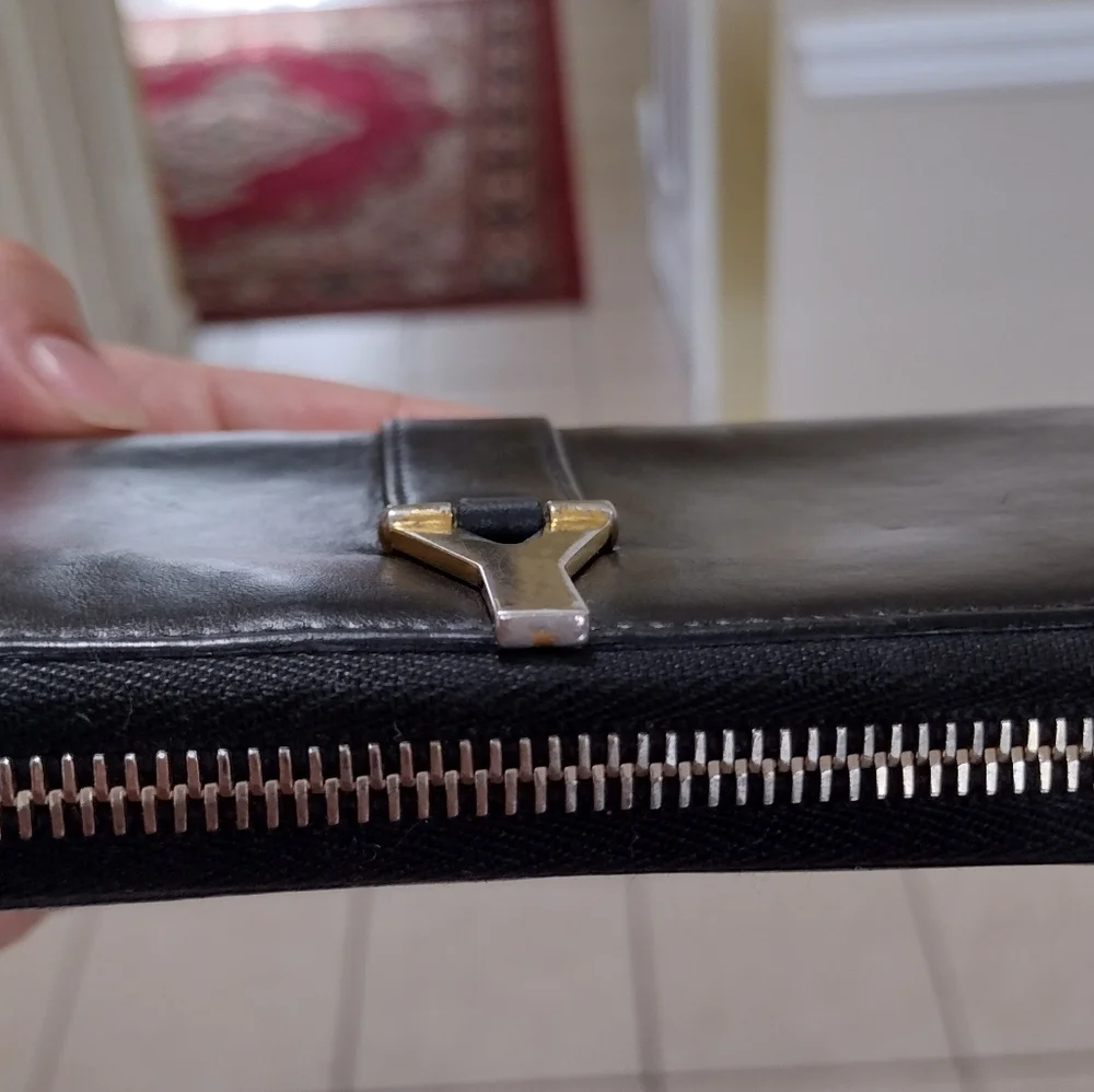 Yves Saint Laurent Ligne Y Leather Wallet - Picture 15 of 16